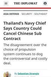 泰國嫌棄中國發動機？威脅棄購中國潛艇，究竟作何打算？