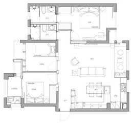 95平現代簡約家居,原木色+灰色絕配,好一個溫馨舒適的空間!